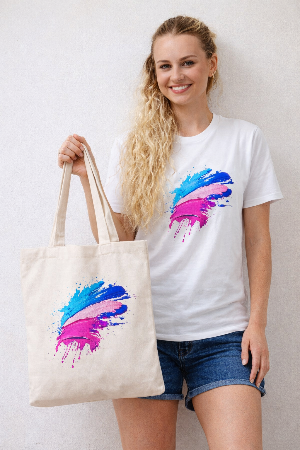 Unisex Graphic T-Shirt | Color Splash Heart Design