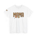 Leopard Print MAMA Shirt, Tee with Leaf and Daisy Accent