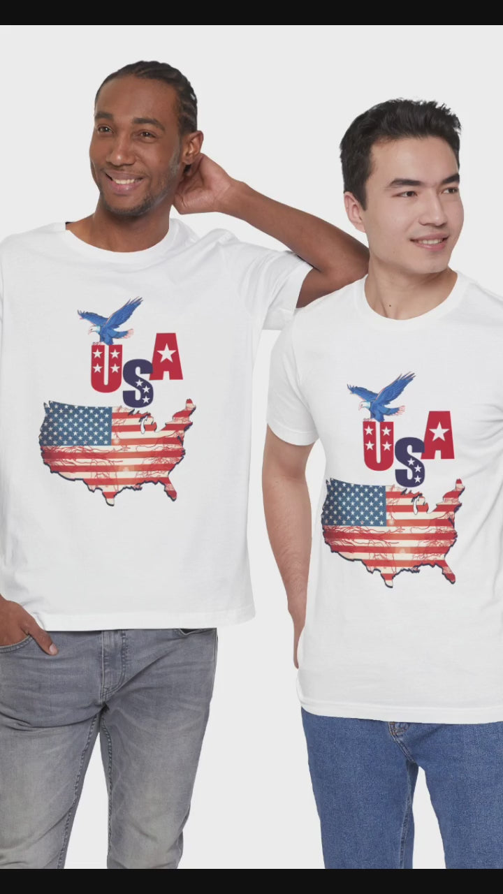 Happy Independence Day Shirt, Patriotic 4th of July T-Shirt, USA Flag Shirt, American Independence Day Tee